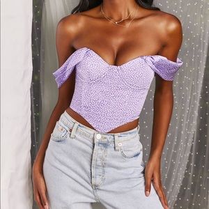 Oh Polly satin corset top size 4 us/ Uk 8